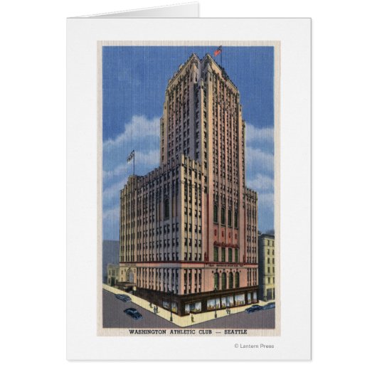 Seattle, Washington - View of Washington Cards (Front)