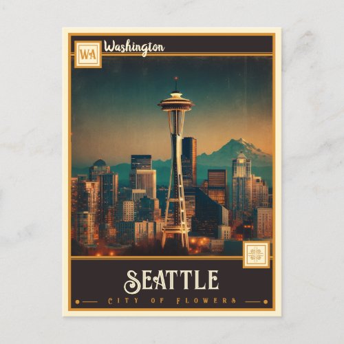 Seattle Washington Vintage Postcard