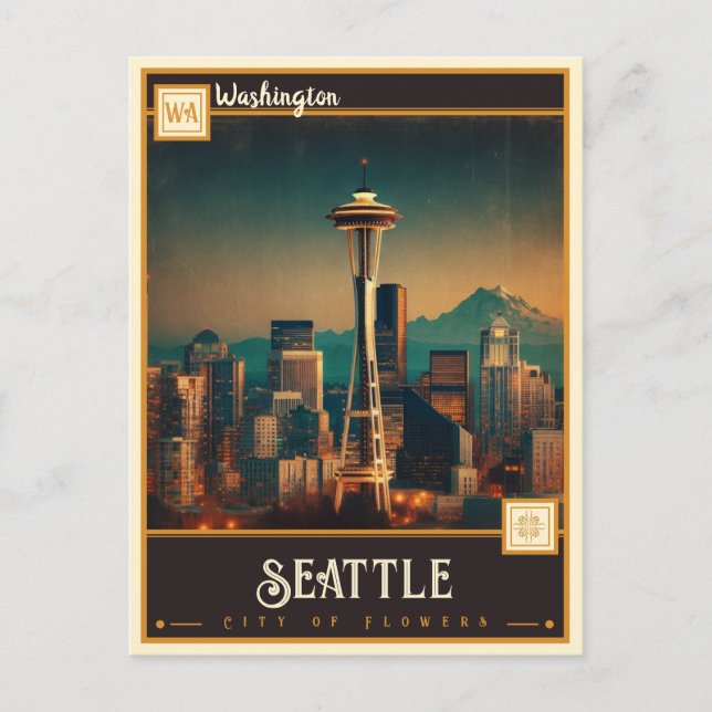 Seattle, Washington| Vintage Postcard (Front)