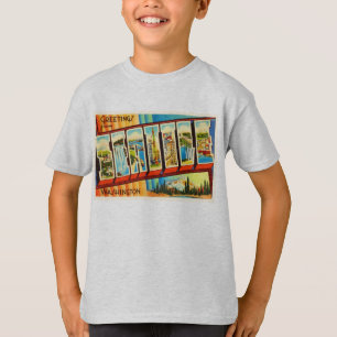 Seattle Washington WA Old Vintage Travel Souvenir T-Shirt