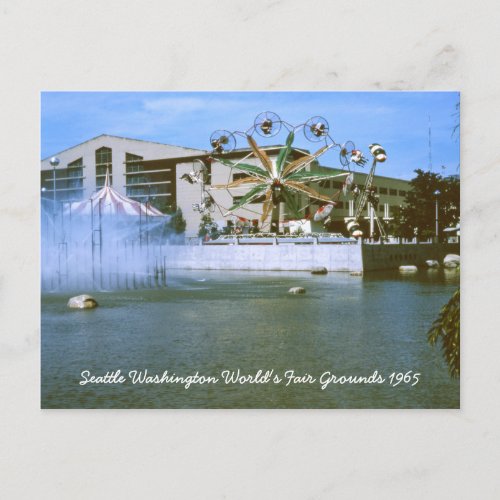 Seattle Washington Worlds Fair Grounds Postcard