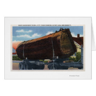 Seattle, WashingtonGiant Log en route to Mill Cards