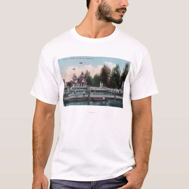 Seattle, WashingtonMadison Park Scene T-Shirt (Front)