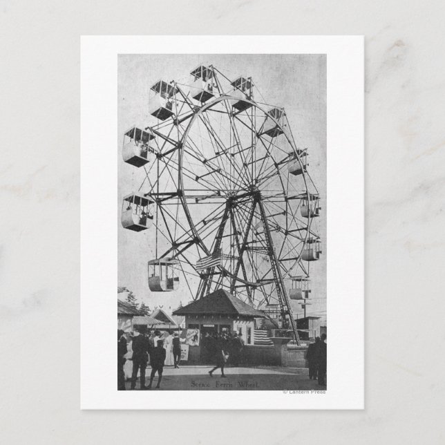 Seattle, WashingtonYukon-Pacific Expo Ferris Postcard (Front)