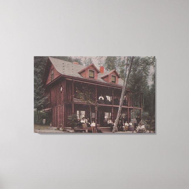 Seattle, WASummer Home at Alki Point Beach Canvas Print (Front)