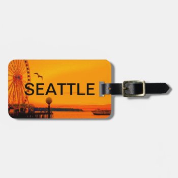 Seattle Waterfront Luggage Tag by toddsphotography at Zazzle