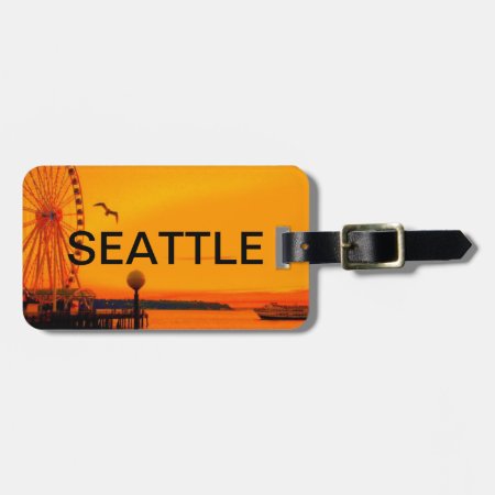 Seattle Waterfront Luggage Tag