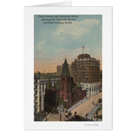 Seattle, WAThird Avenue and University Streets Cards (Front)