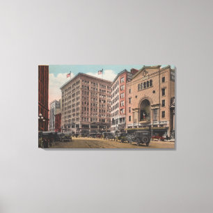 Seattle, WAView of 4th Ave & Westlake Canvas Print
