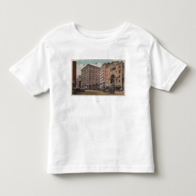 Seattle, WAView of 4th Ave & Westlake Toddler T-shirt (Front)