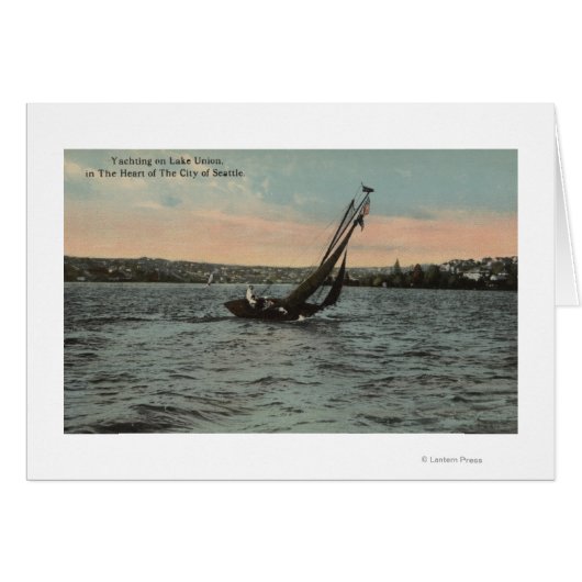 Seattle, WAYachting on Lake Union Cards (Front Horizontal)