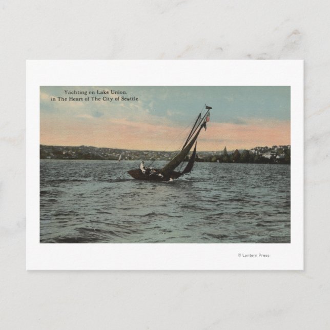Seattle, WAYachting on Lake Union Postcard (Front)