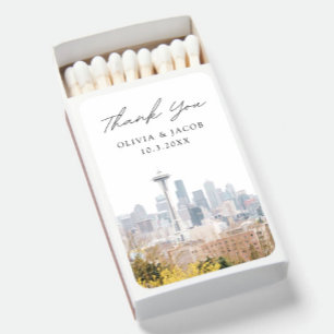 Seattle Wedding Party Favor Custom Favors Matchboxes
