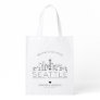 Seattle Wedding | Stylized Skyline Grocery Bag