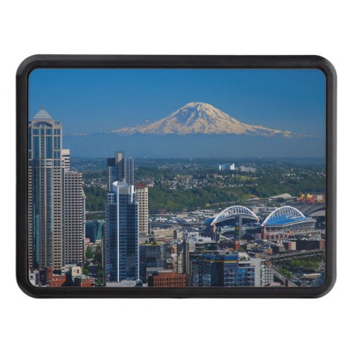 Seattle with Mount Rainier Photography  Hitch Cover