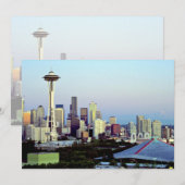 Seattle with Mount Rainier, Washington State, U.S. (Front/Back)