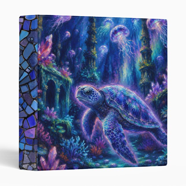 SeaTurtleFantasy 3 Ring Binder (Front/Spine)