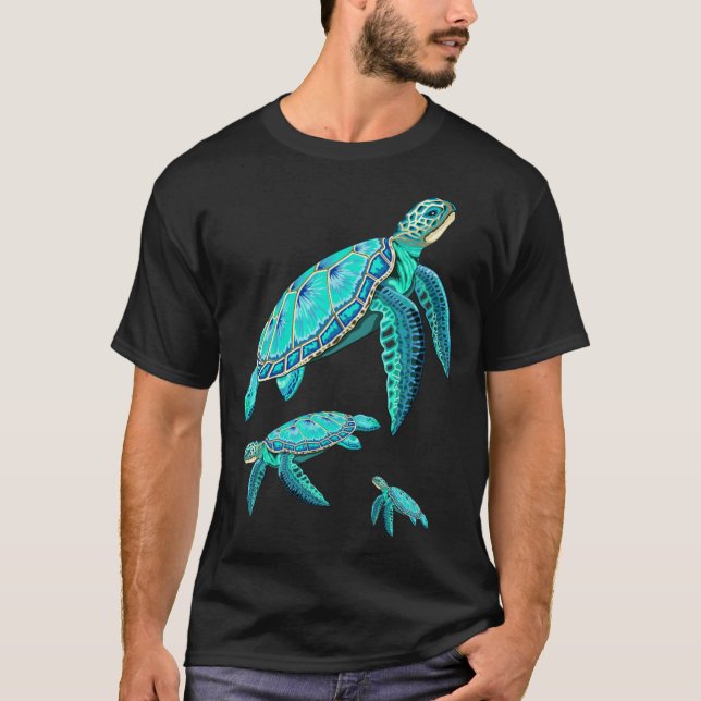 Seaurtleurquoise Oceanlife friend T-Shirt (Front)