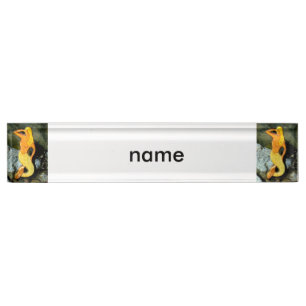seaward looking blonde mermaid name plate