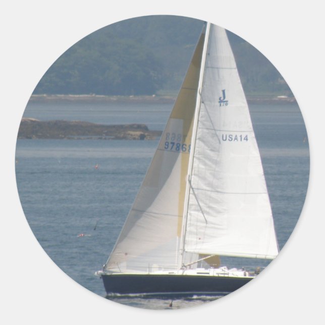Seaward Sailboat Stickers (Front)