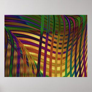 Seaweed Abstract Art Poster