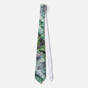 Seaweed abstract pattern on the stone tie
