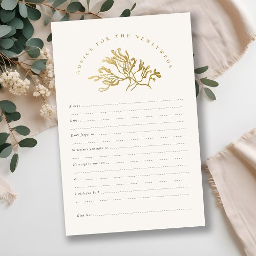 Seaweed Advice For Newlyweds Bridal Shower Game