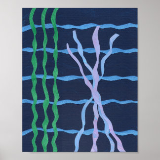 Seaweed and Coral Poster