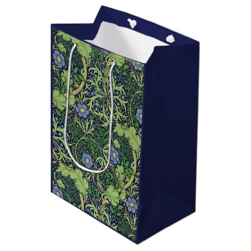 Seaweed art nouveau design by William Morris Medium Gift Bag