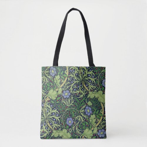 Seaweed art nouveau design by William Morris Tote Bag
