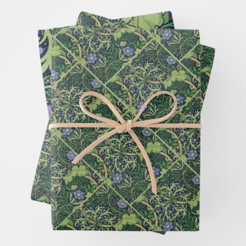 Seaweed art nouveau design by William Morris Wrapping Paper Sheets