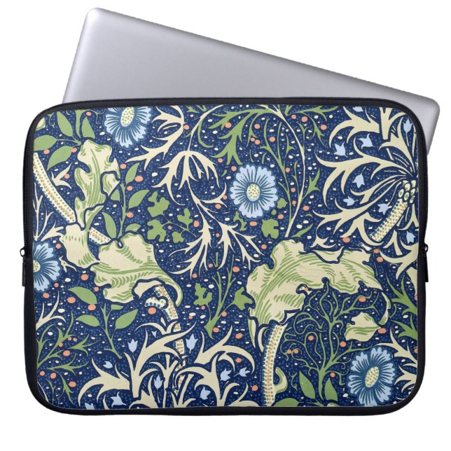 Seaweed (by William Morris) Laptop Sleeve (Front)