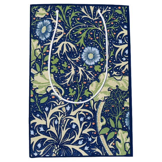 Seaweed (by William Morris) Medium Gift Bag (Front)