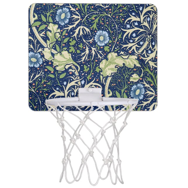 Seaweed (by William Morris) Mini Basketball Hoop (Front)