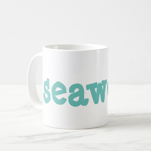 seaweed coffee mug (Front Left)