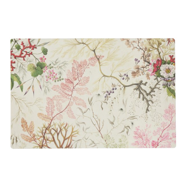 Seaweed design for silk material (w/c on paper) placemat (Front)