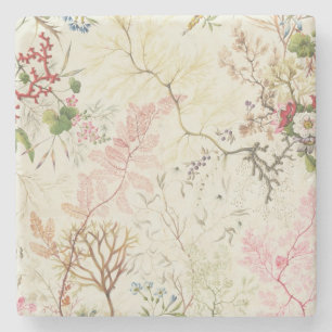 Seaweed design for silk material (w/c on paper) stone coaster