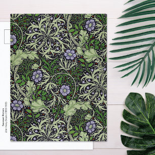Seaweed Floral William Morris Company Postcard