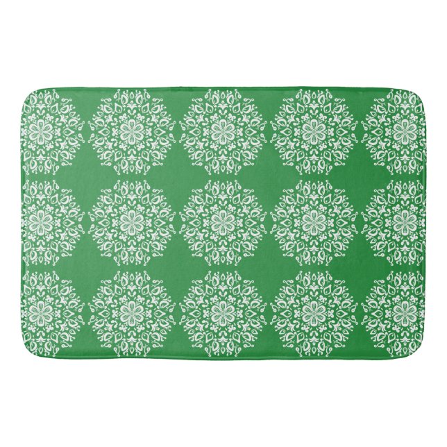 Seaweed Mandala Bathroom Mat (Front)