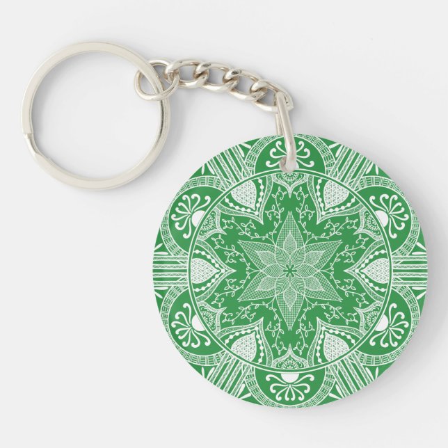Seaweed Mandala Keychain (Front)