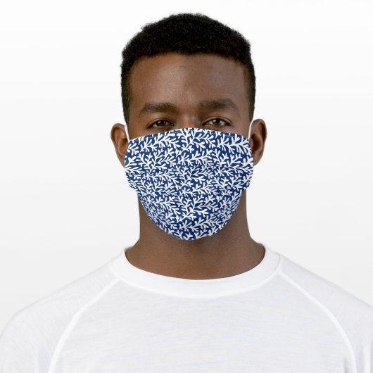 Seaweed Pattern Adult Cloth Face Mask (Worn)