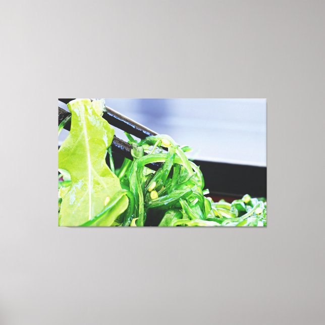 SEAWEED SALAD JAPANESE ART PRINT STRETCHED CANVAS (Front)