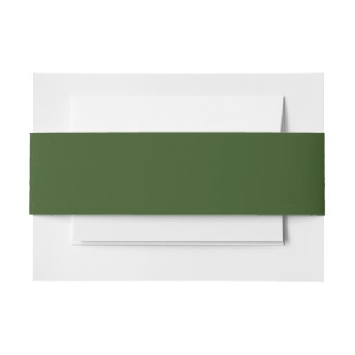  Seaweed solid color  Invitation Belly Band