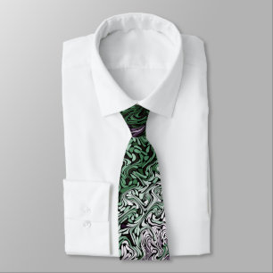 Seaweed Swirl Fractal Tie