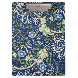 Seaweed (Vintage Floral Pattern) (William Morris) Clipboard