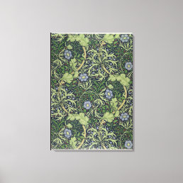 Seaweed Wallpaper Design, printed by John Henry De Canvas Print