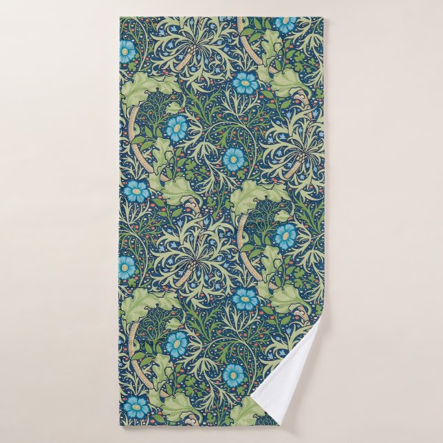 Seaweed, William Morris Bath Towel (Bath Towel)