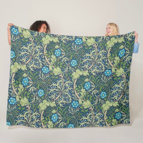 Seaweed William Morris Fleece Blanket