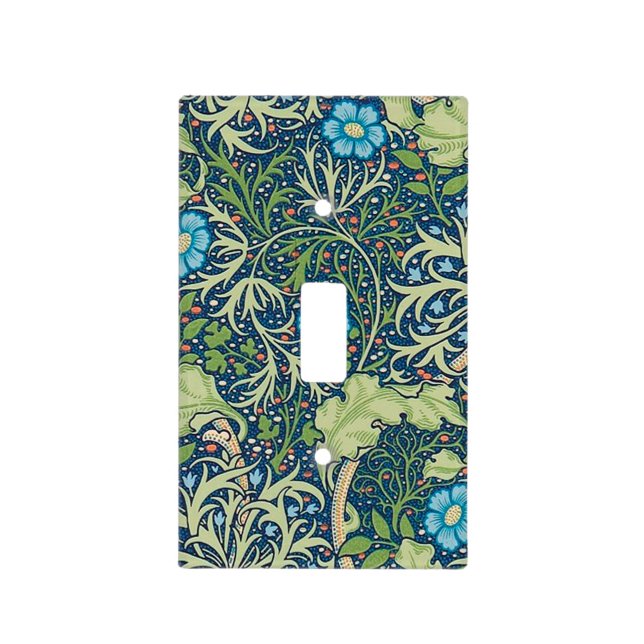 Seaweed, William Morris Light Switch Cover (Front)