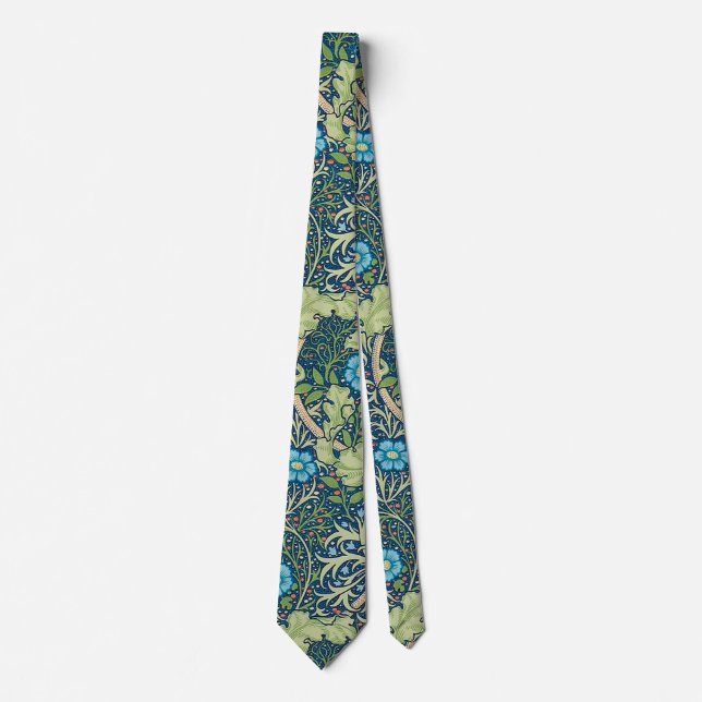 Seaweed, William Morris Neck Tie (Front)